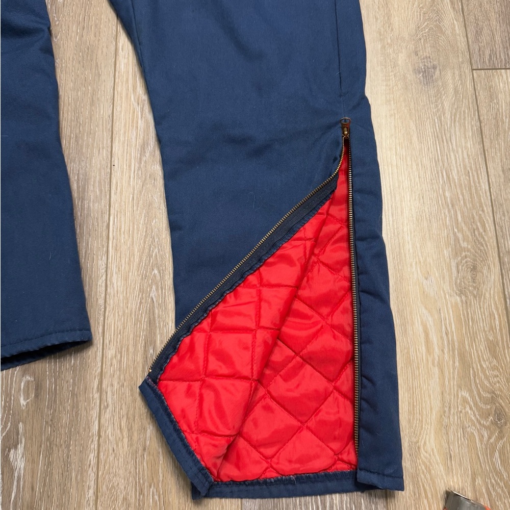Vintage Walls Navy Blizzard Pruf  jumpsuit with Quilted Insulated. Blizzard Pruf - Picture 7 of 12
